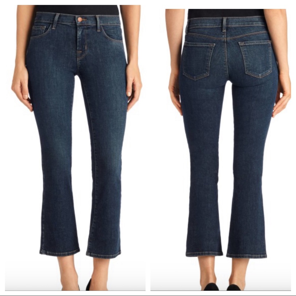SOLD-J Brand Selena Skinny Fit Crop Bootcut Jeans - Picture 2 of 8